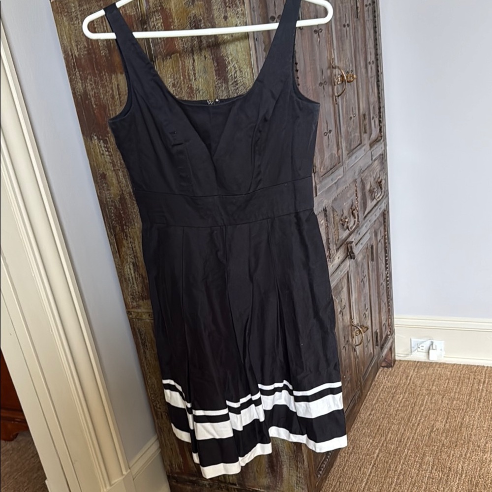Lauren Ralph Lauren Black and White Midi Dress